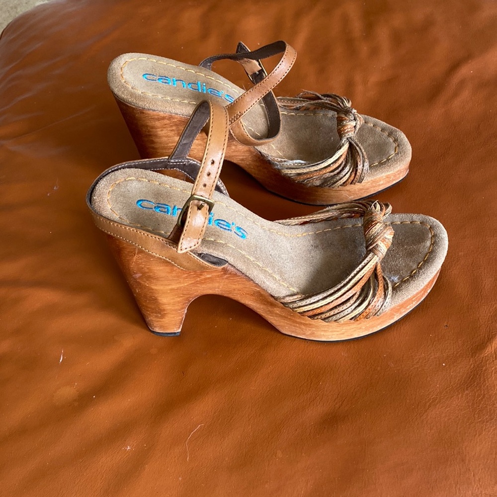 Vintage Candie’s platform sandals